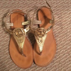 Tommy Hilfiger Gold Sandals